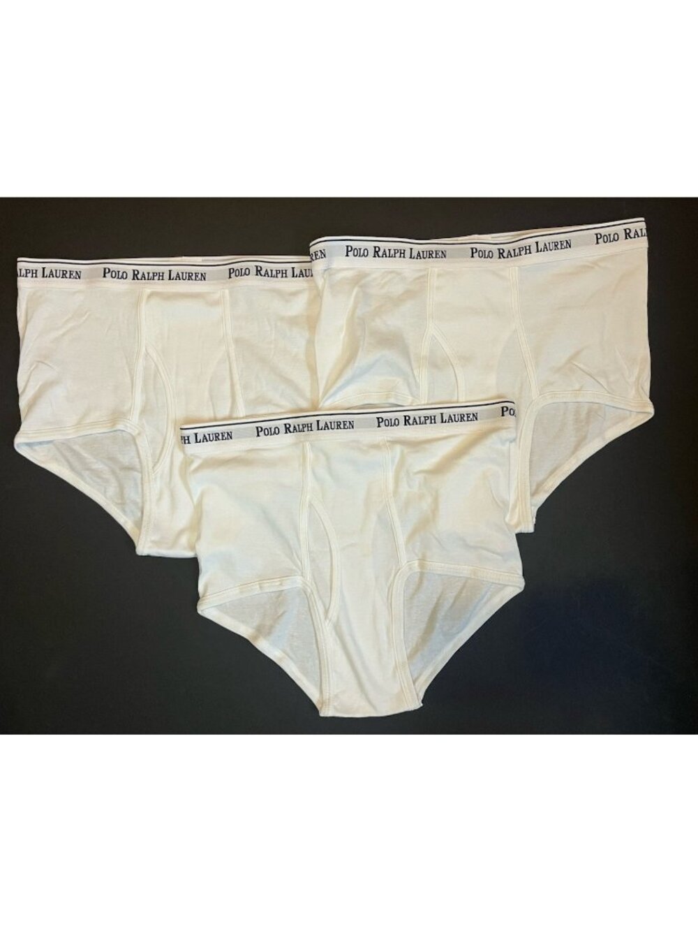 Polo Ralph Lauren Classic Cotton Brief Men's L White 3pk NWOT